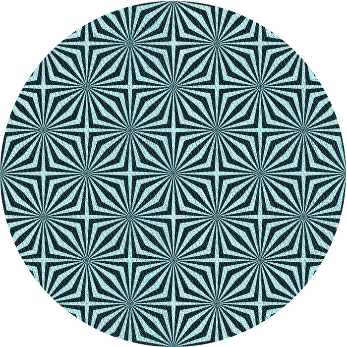 Square Patterned Blue Rug, pat433lblu