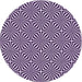 Square Patterned Dark Purple Rug, pat433pur