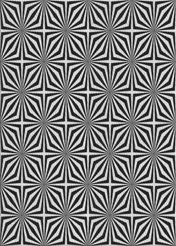 Patterned Light Gray Novelty Rug, pat433