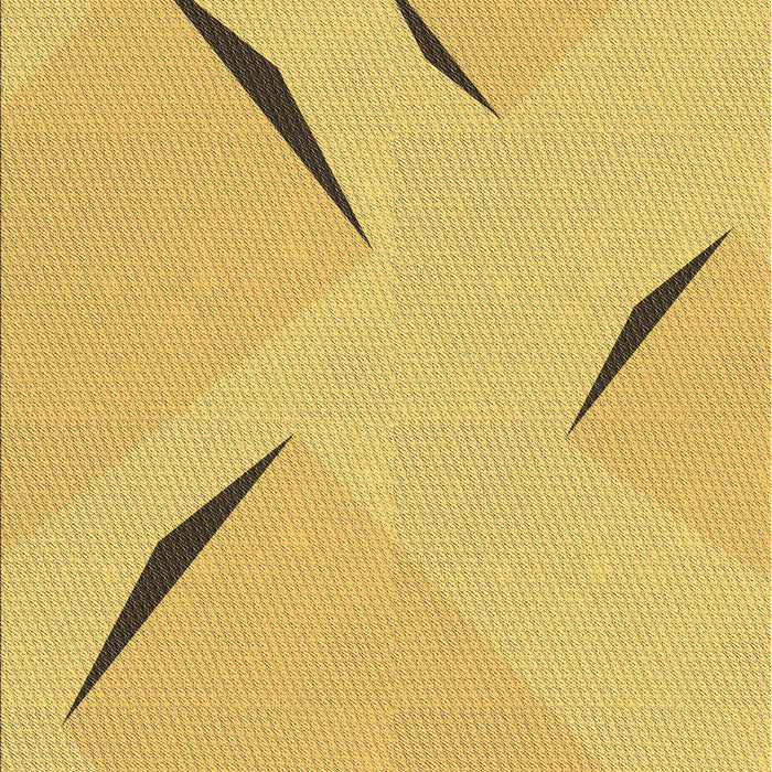 Machine Washable Transitional Bright Gold Yellow Rug, wshpat434brn