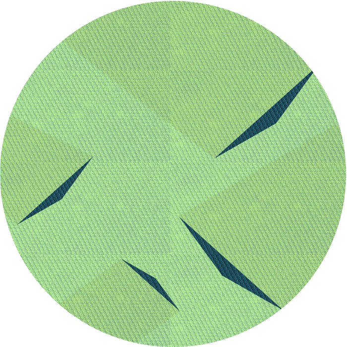 Square Patterned Green Rug, pat434lblu