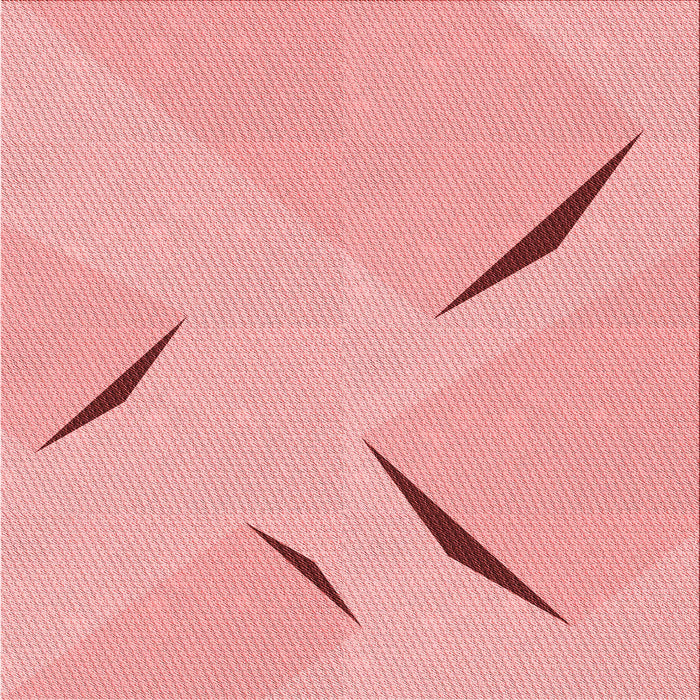 Round Patterned Pastel Pink Rug, pat434rd