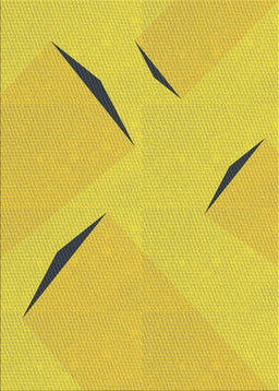 Patterned Yellow Novelty Rug, pat434