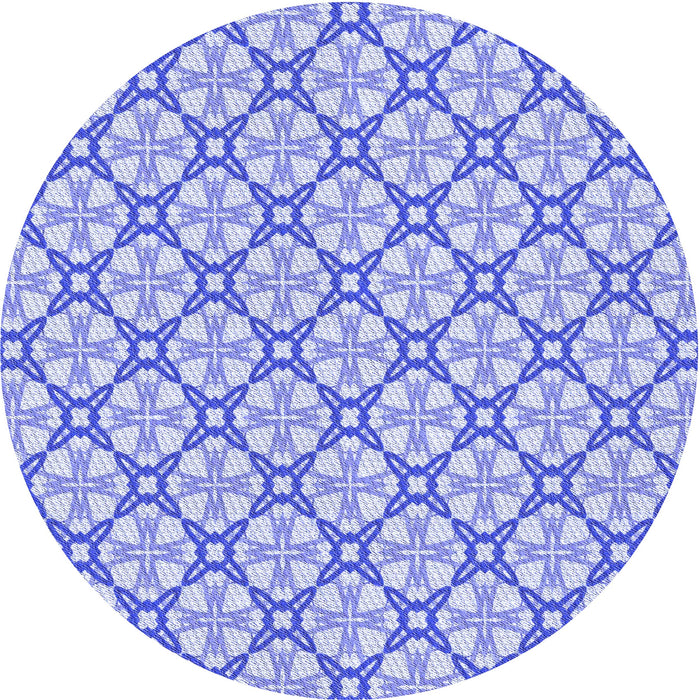 Square Patterned Periwinkle Purple Rug, pat435blu