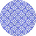 Square Patterned Periwinkle Purple Rug, pat435blu