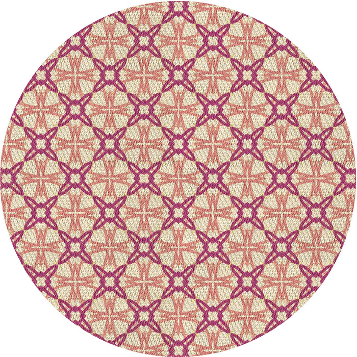 Square Patterned Red Rug, pat435brn