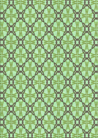 Machine Washable Transitional Olive Green Rug, wshpat435grn