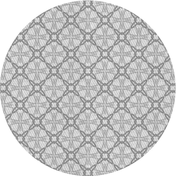 Square Patterned Gunmetal Gray Rug, pat435gry