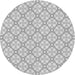 Square Patterned Gunmetal Gray Rug, pat435gry