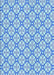 Patterned Blue Rug, pat435lblu