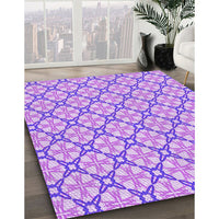 Patterned Blossom Pink Rug, pat435pur