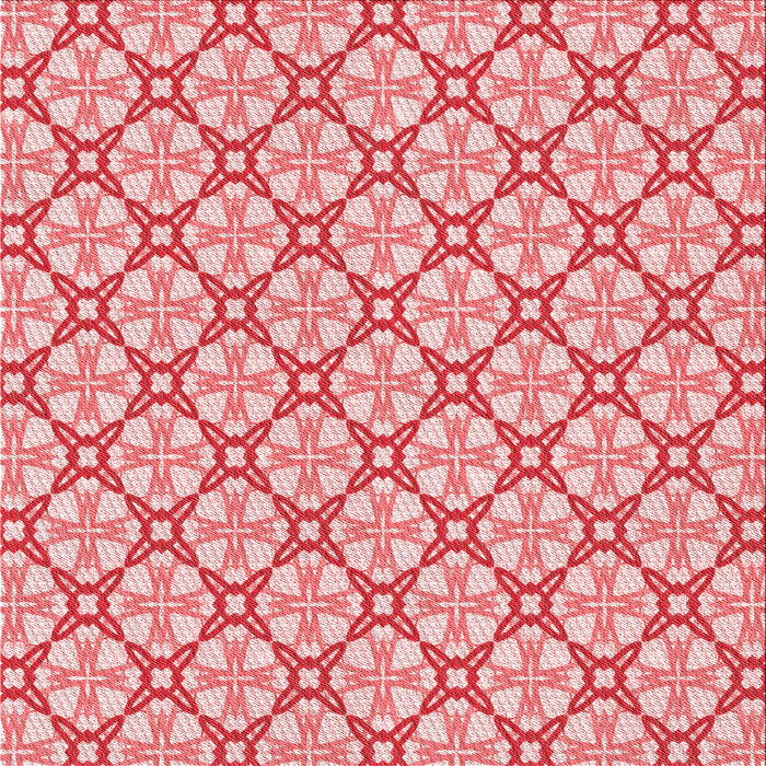 Round Patterned Deep Rose Pink Rug, pat435rd