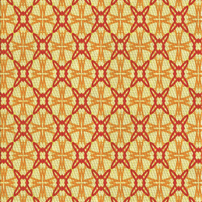 Patterned Orange Red Orange Rug, pat435yw