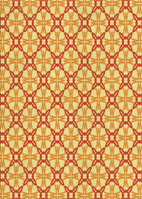 Machine Washable Transitional Orange Red Orange Rug, wshpat435yw