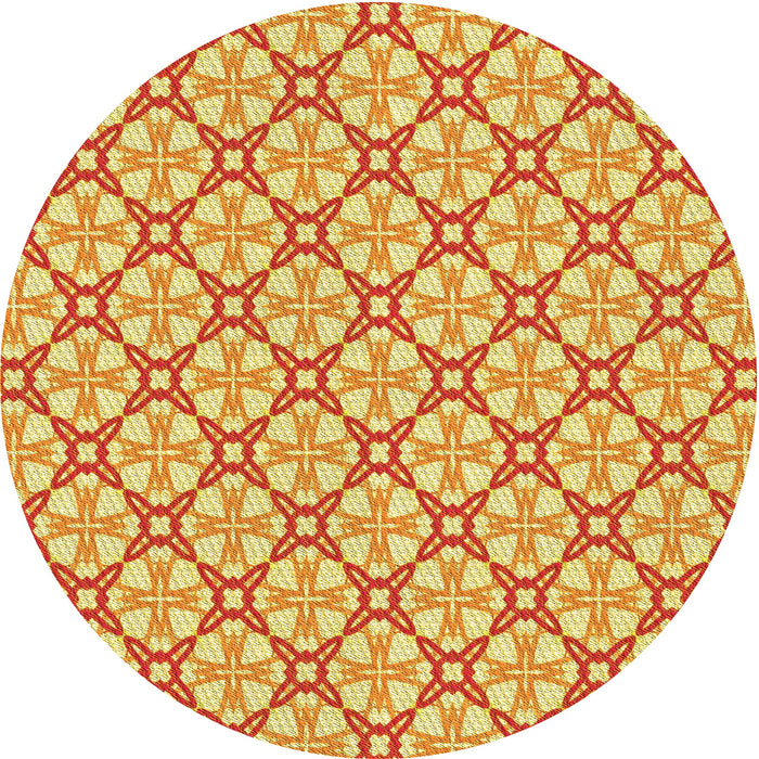 Square Machine Washable Transitional Orange Red Orange Rug in a Living Room, wshpat435yw