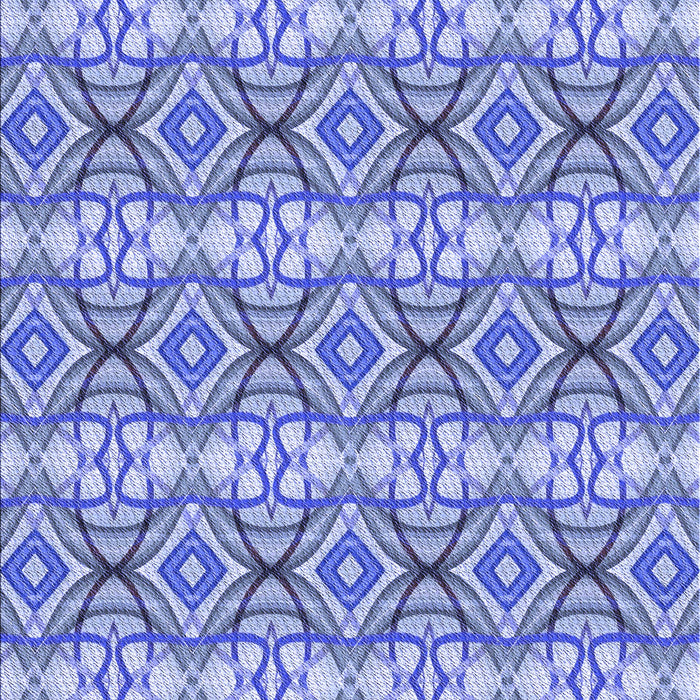 Patterned Jeans Blue Rug, pat436blu