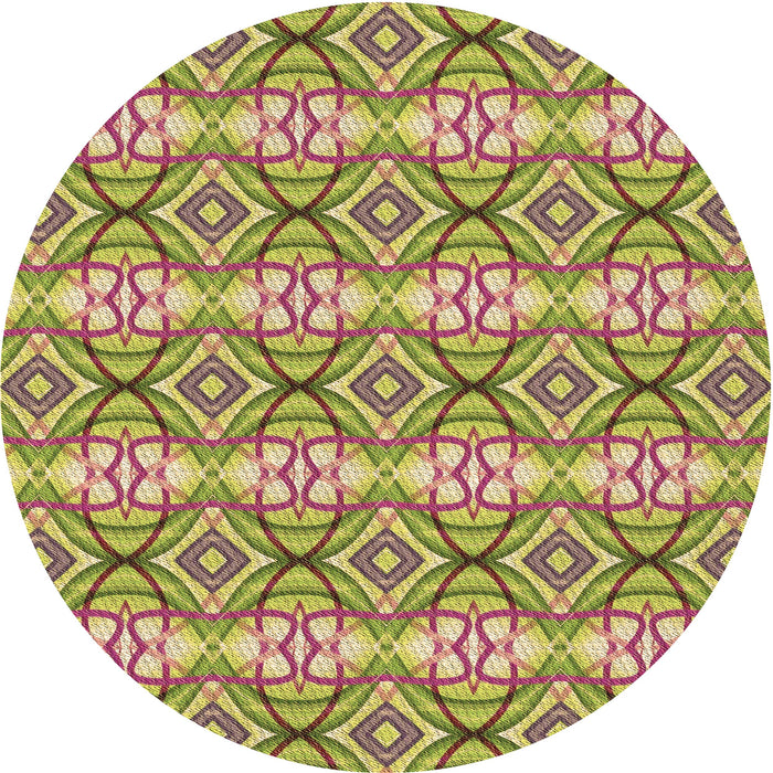 Square Patterned Sienna Brown Rug, pat436brn