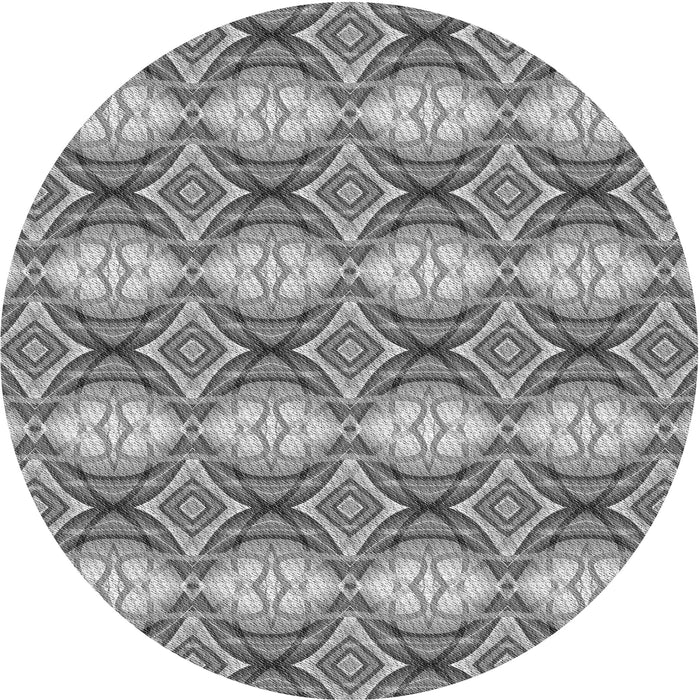 Square Patterned Cloud Gray Rug, pat436gry