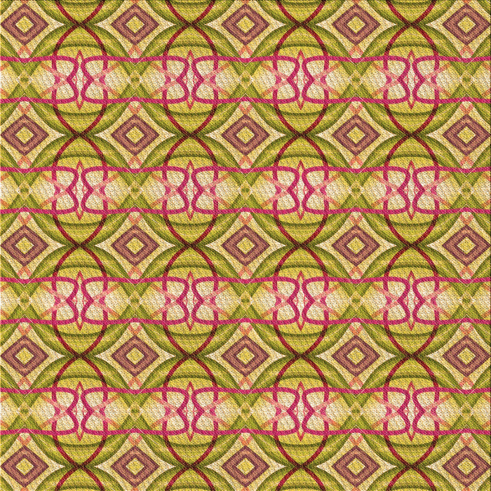 Round Patterned Chestnut Red Rug, pat436org