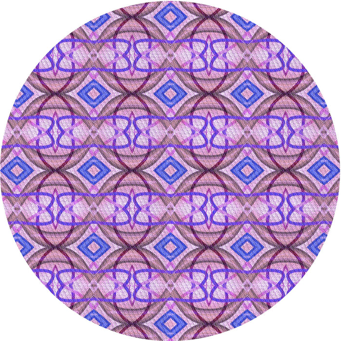 Square Patterned Violet Purple Rug, pat436pur