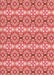 Machine Washable Transitional Light Coral Pink Rug, wshpat436rd