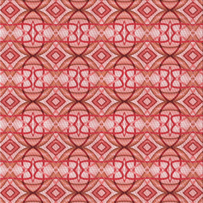 Round Machine Washable Transitional Light Coral Pink Rug, wshpat436rd