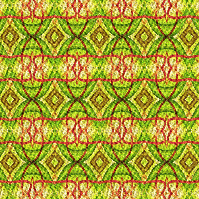 Patterned Green Rug, pat436yw