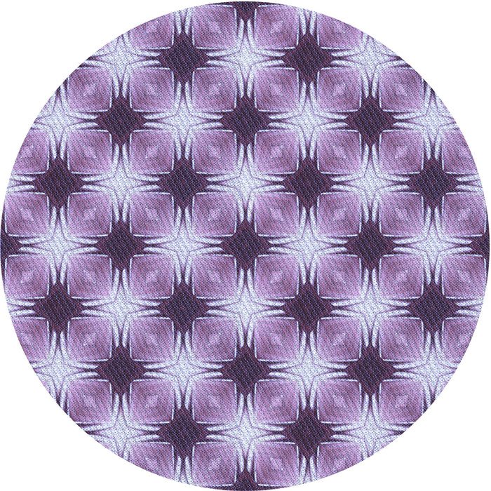 Square Machine Washable Transitional Mauve Purple Rug in a Living Room, wshpat437blu