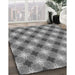 Machine Washable Transitional Carbon Gray Rug in a Family Room, wshpat437gry