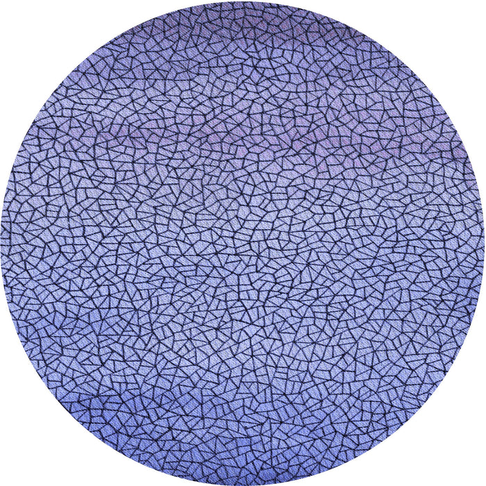 Square Machine Washable Transitional Deep Periwinkle Purple Rug in a Living Room, wshpat438blu