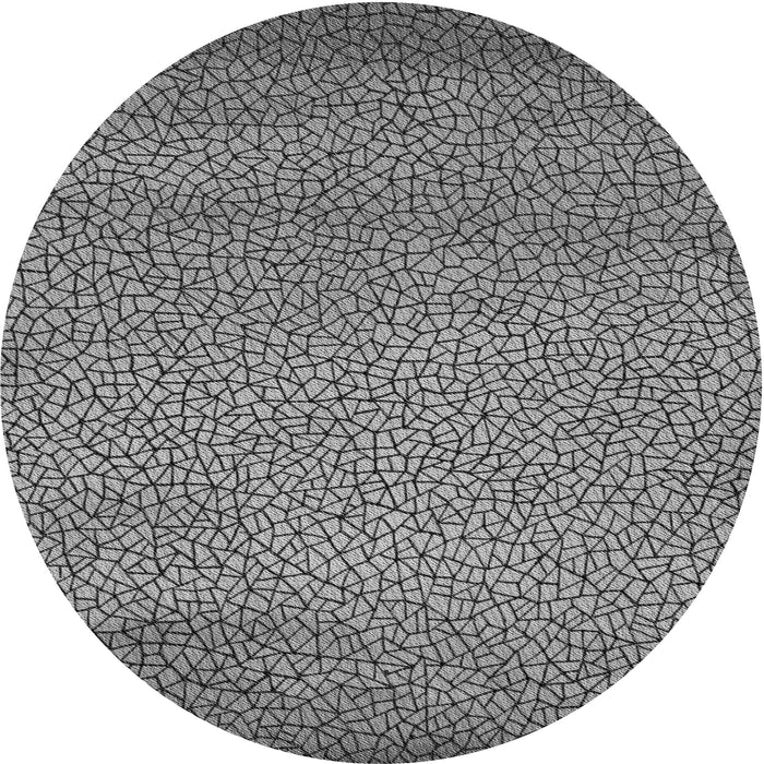 Square Patterned Black Rug, pat438gry