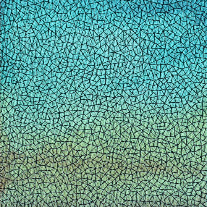 Patterned Turquoise Green Rug, pat438lblu