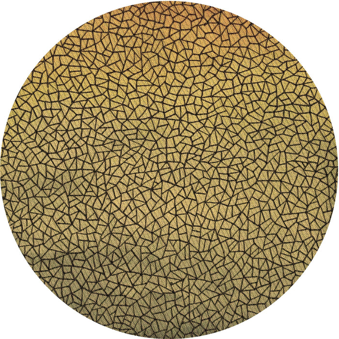 Square Patterned Yellow Rug, pat439brn