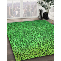 Patterned Green Rug, pat439grn