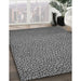 Patterned Dark Gray Rug in Family Room, pat439gry