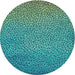 Square Patterned Bright Turquoise Blue Rug, pat439lblu