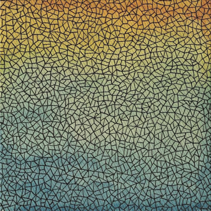 Square Patterned Mocha Brown Novelty Rug, pat439