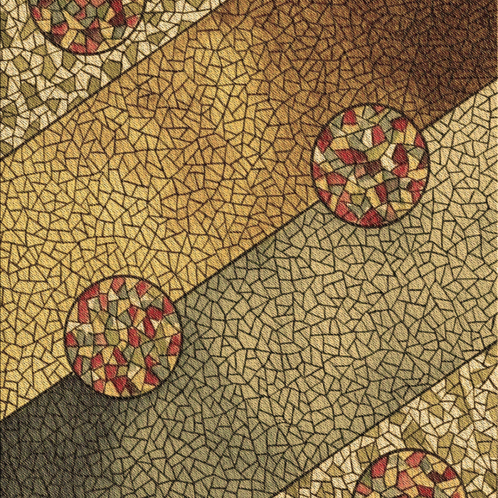 Patterned Golden Gold Rug, pat440brn