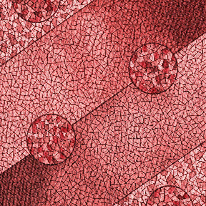 Patterned Red Rug, pat440rd