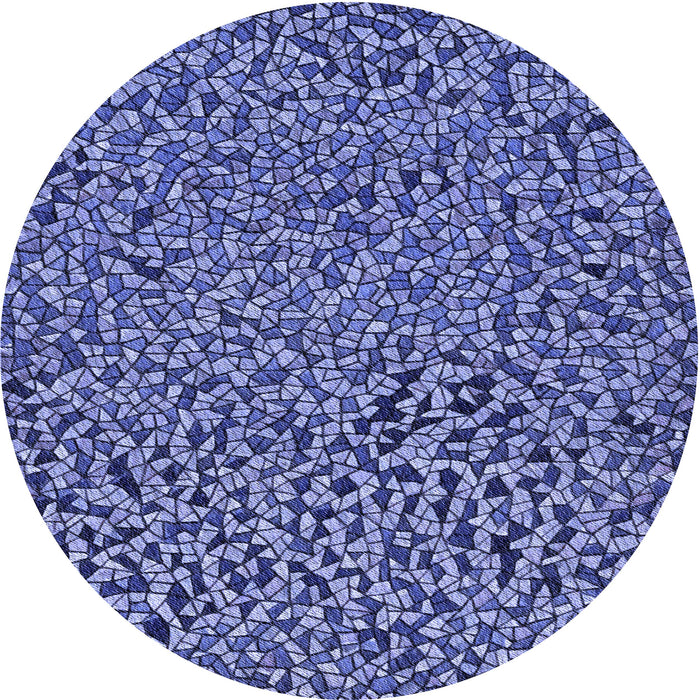 Square Patterned Sky Blue Rug, pat441blu