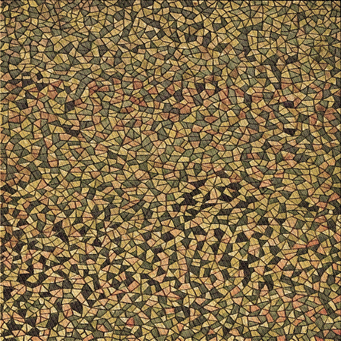 Round Machine Washable Transitional Bakers Brown Rug, wshpat441brn