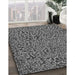 Machine Washable Transitional Dark Gray Black Rug in a Family Room, wshpat441gry