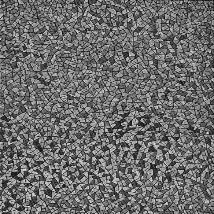 Round Patterned Dark Gray Black Rug, pat441gry