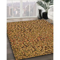 Patterned Red Brown Rug, pat441org