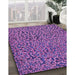 Machine Washable Transitional Purple Rug in a Family Room, wshpat441pur