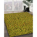 Patterned Deep Yellow Rug in Family Room, pat441yw