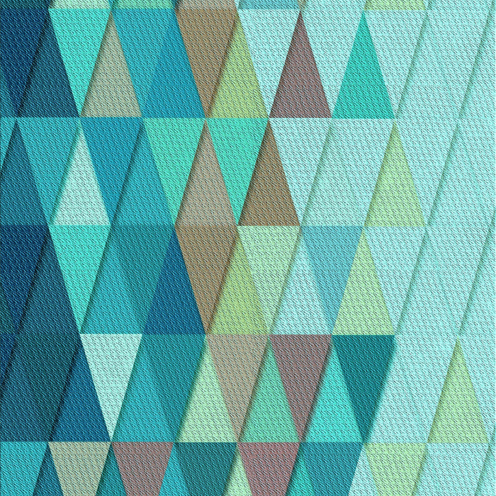 Patterned Deep-Sea Green Rug, pat442lblu