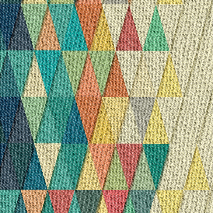 Patterned Dark Green Novelty Rug, pat442