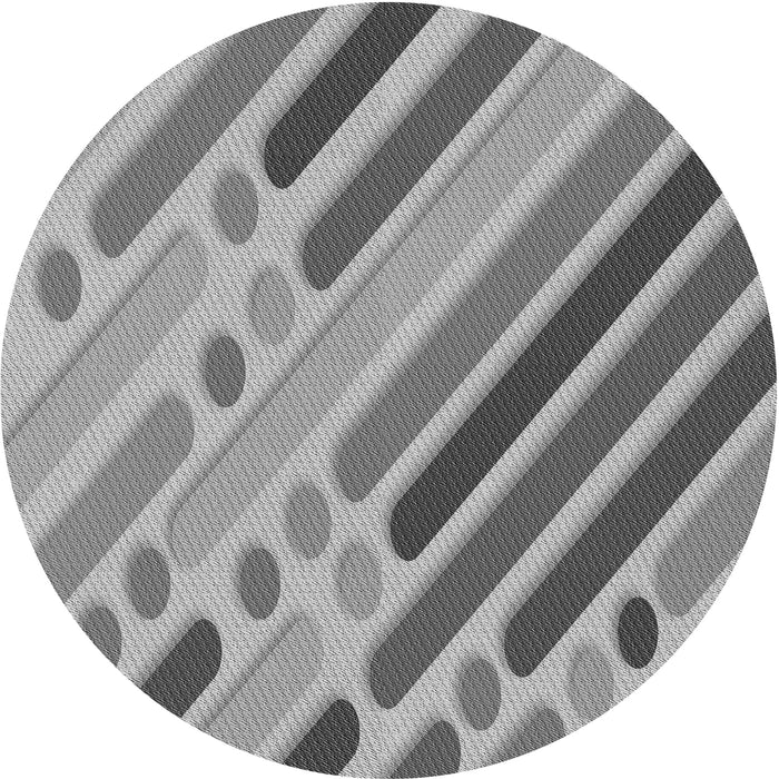 Square Patterned Cloud Gray Rug, pat443gry