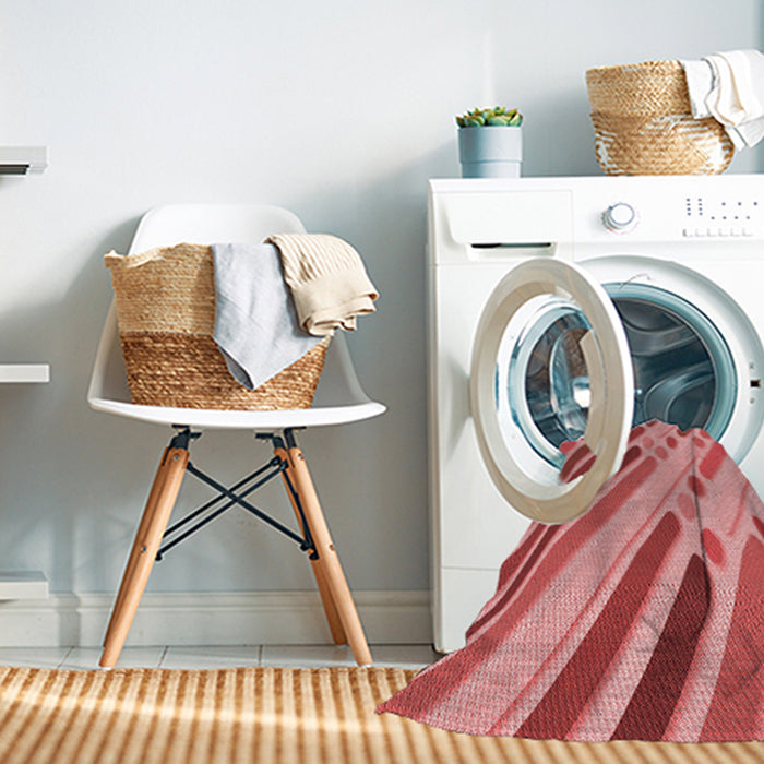 Machine Washable Transitional Light Salmon Pink Rug in a Washing Machine, wshpat443rd